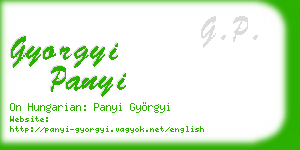 gyorgyi panyi business card