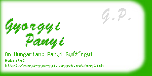 gyorgyi panyi business card